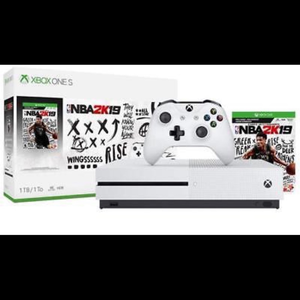 New 1T Xbox 1 S with bundle of 2 games + 1 control